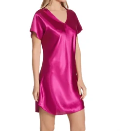 Amanda Rich Bias Cut Satin T-Shirt Gown 412-40