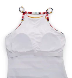 Anne Cole Boardwalk Stripe High Neck Tankini Swim Top 21MT20B -Pour Moi Bikinis Shop anne cole anne01 21mt20b cs6