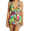 Anne Cole Cabana Party Surplice Maillot Swim Dress MD61065