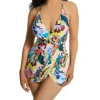 Anne Cole Kashmir Paisley Surplice Maillot Swim Dress MD6161 -Pour Moi Bikinis Shop anne cole anne01 md6161 gs