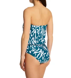 Anne Cole Jungle Fever Strapless Blouson One Piece Swimsuit MO06157 -Pour Moi Bikinis Shop anne cole anne01 mo06157 bs