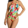 Anne Cole Cabana Party High Neck One Piece Swimsuit MO06465