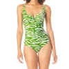 Anne Cole Zebra V-Wire One Piece Swimsuit MO07064 -Pour Moi Bikinis Shop anne cole anne01 mo07064 gs