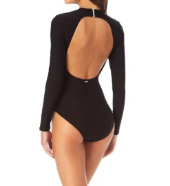 Anne Cole Think Outside The Sun Long Sleeve One-Pc Swimsuit MO08301 -Pour Moi Bikinis Shop anne cole anne01 mo08301 bs