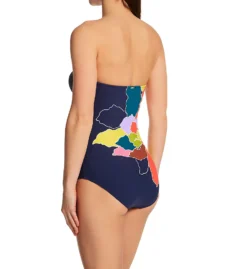 Anne Cole Petal Party Classic Strapless One Piece Swimsuit MO09950 -Pour Moi Bikinis Shop anne cole anne01 mo09950 bs