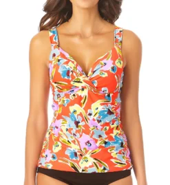 Anne Cole Splash Garden Twist Front Tankini Swim Top MT20174