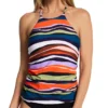Anne Cole Sandy Waves High Neck Tankini Swim Top MT20685 -Pour Moi Bikinis Shop anne cole anne01 mt20685 gs