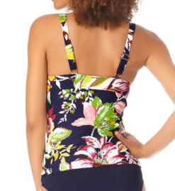 Anne Cole Tropical Bloom Twist Front Tankini Swim Top MT22961 -Pour Moi Bikinis Shop anne cole anne01 mt22961 bs