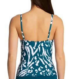 Anne Cole Jungle Fever V-Wire Tankini Swim Top MT25157 -Pour Moi Bikinis Shop anne cole anne01 mt25157 bs