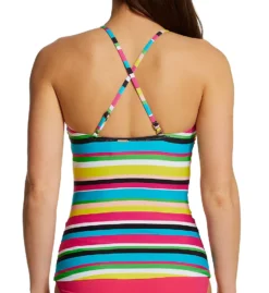 Anne Cole Lawn Chair Tab Front High Neck Tankini Swim Top MT29584 -Pour Moi Bikinis Shop anne cole anne01 mt29584 bs