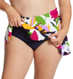 Anne Cole Plus Size Lush Garden Tulip Drape Swim Skirt PB41680 -Pour Moi Bikinis Shop anne cole anne01 pb41680 cs1