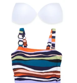 Anne Cole Plus Sandy Waves Asymmetric One Piece Swimsuit PO02785 -Pour Moi Bikinis Shop anne cole anne01 po02785 cs5