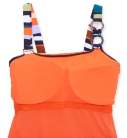 Anne Cole Plus Sandy Waves Asymmetric One Piece Swimsuit PO02785 -Pour Moi Bikinis Shop anne cole anne01 po02785 cs6