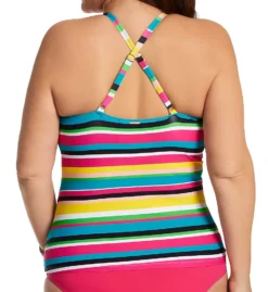Anne Cole Plus Size Lawn Chair High Neck Tankini Swim Top PT29584 -Pour Moi Bikinis Shop anne cole anne01 pt29584 bs