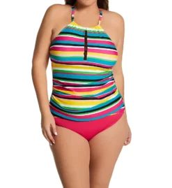 Anne Cole Plus Size Lawn Chair High Neck Tankini Swim Top PT29584 -Pour Moi Bikinis Shop anne cole anne01 pt29584 cs2