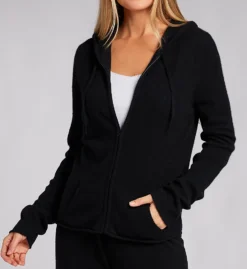 Arlotta Cashmere Classic Front Zipper Jacket With Hoodie 3220