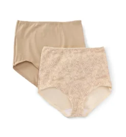 Bali Light Control Stretch Cotton Brief Panty - 2 Pack X037 -Pour Moi Bikinis Shop bali bal001 x037 cs1