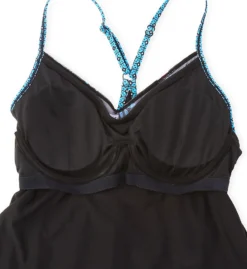 Beach House Floral Fantasy Kerry Mesh Layer Tankini Swim Top H04893 -Pour Moi Bikinis Shop beach house beah01 h04893 cs6