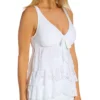 Beach House Crochet Soleil Layla Ruffle Bow Tankini Swim Top H65936