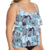 Beach House Woman Bohemian Bloom Jane Ruffle Tankini Swim Top HW11096