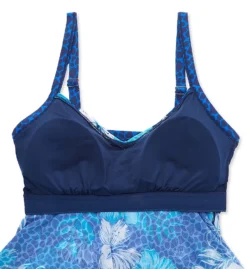 Beach House Woman Hawaiian Hideaway Portia Mesh Tankini Swim Top HW17068 -Pour Moi Bikinis Shop beach house woman bhw01 hw17068 cs6