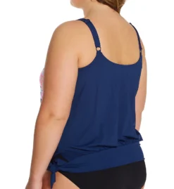 Beach House Woman Between The Lines Sarah Side Tie Tankini Swim Top HW55012 -Pour Moi Bikinis Shop beach house woman bhw01 hw55012 bs