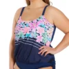 Beach House Woman Between The Lines Sarah Side Tie Tankini Swim Top HW55012 -Pour Moi Bikinis Shop beach house woman bhw01 hw55012 gs