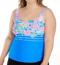 Beach House Woman Between The Lines Julie Tankini Swim Top HW55363
