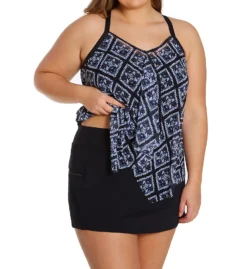 Beach House Woman Plus Size Paloma Beach Emma Pull On Swim Skirt HW58058 -Pour Moi Bikinis Shop beach house woman bhw01 hw58058 cs4