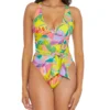 Becca Costa Bella Kali V-Neck One Piece Swimsuit 191037 -Pour Moi Bikinis Shop becca bec01 191037 gs