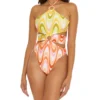 Becca Whirlpool Margot High Neck Halter 1 Pc Swimsuit 221137