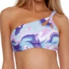 Becca Blue Agate Kimberly Asymmetrical Swim Top 283227