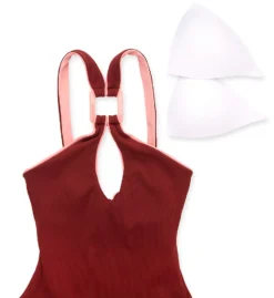 Becca Modern Edge Mikayla High Neck One Piece Swimsuit 541637 -Pour Moi Bikinis Shop becca bec01 541637 cs6