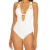 Becca Color Code Skylar Plunge One Piece Swimsuit 631037 -Pour Moi Bikinis Shop becca bec01 631037 gs