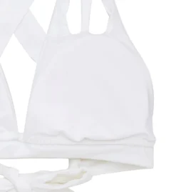 Becca Color Code Skylar White Halter Swim Top 633137 -Pour Moi Bikinis Shop becca bec01 633137 cs6