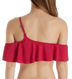 Becca Color Splash One Shoulder Ruffle Swim Top 863287 -Pour Moi Bikinis Shop becca bec01 863287 bs