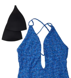 Becca Sundance Elizabeth Plunge Neck One Piece Swimsuit 921027 -Pour Moi Bikinis Shop becca bec01 921027 cs6