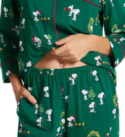 BedHead Pajamas Joyful Snoopy 3/4 Sleeve Cropped PJ Set 4723820 -Pour Moi Bikinis Shop bedhead pajamas behe01 4723820 cs2