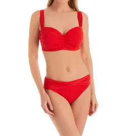 Bleu Rod Beattie Kore Shirred Underwire Bandeau Bikini Swim Top 00179D -Pour Moi Bikinis Shop bleu rod beattie bleu01 00179d cs2