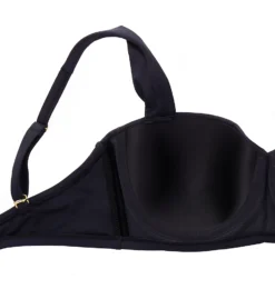 Bleu Rod Beattie Kore Shirred Underwire Bandeau Bikini Swim Top 00179D -Pour Moi Bikinis Shop bleu rod beattie bleu01 00179d cs4