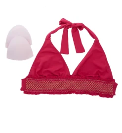 Bleu Rod Beattie Smock It To Ya Smocked Band Halter Bra Swim Top 20112 -Pour Moi Bikinis Shop bleu rod beattie bleu01 20112 cs2