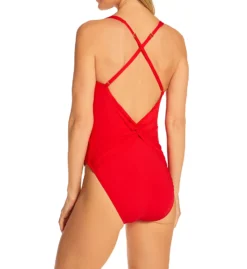Bleu Rod Beattie Twist And Shout Plunge X Back One Piece Swimsuit 20757 -Pour Moi Bikinis Shop bleu rod beattie bleu01 20757 bs