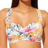 Bleu Rod Beattie Beachy Keen Shirred Underwire Bandeau Swim Top B21179D