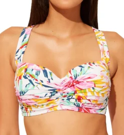 Featured Products 13 Bleu Rod Beattie Beachy Keen Shirred Underwire Bandeau Swim Top B21179D