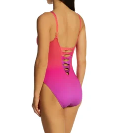 Bleu Rod Beattie Cool Breeze Lace Down OTS Mio One Piece Swimsuit B23249 -Pour Moi Bikinis Shop bleu rod beattie bleu01 b23249 bs