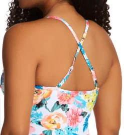 Bleu Rod Beattie Blooming Chic Underwire Twist One Piece Swimsuit BC22968 -Pour Moi Bikinis Shop bleu rod beattie bleu01 bc22968 cs1