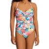 Bleu Rod Beattie Blooming Chic Underwire Twist One Piece Swimsuit BC22968