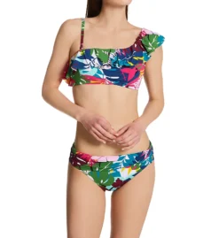 Bleu Rod Beattie On A Brighter Note Ruffle One Shoulder Swim Top BN22108 -Pour Moi Bikinis Shop bleu rod beattie bleu01 bn22108 cs2