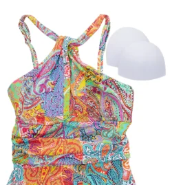 Bleu Rod Beattie Bohemian Paradise High Neck One Piece Swimsuit BP22787 -Pour Moi Bikinis Shop bleu rod beattie bleu01 bp22787 cs6