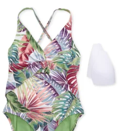 Bleu Rod Beattie It's A Breeze Plunge Drape Neck One Piece Swimsuit BZ22757 -Pour Moi Bikinis Shop bleu rod beattie bleu01 bz22757 cs6